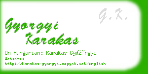 gyorgyi karakas business card